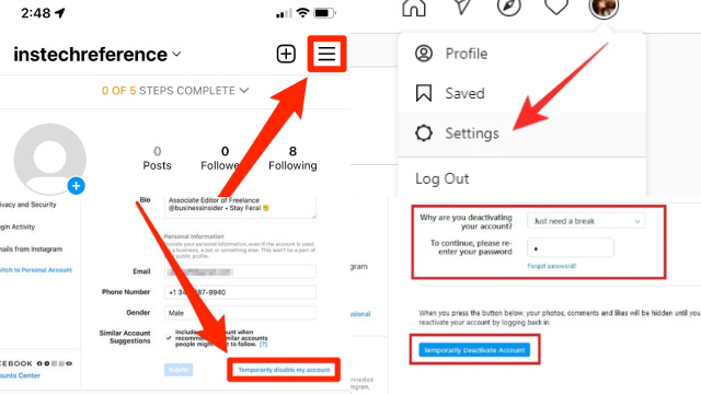 How to delete Instagram account